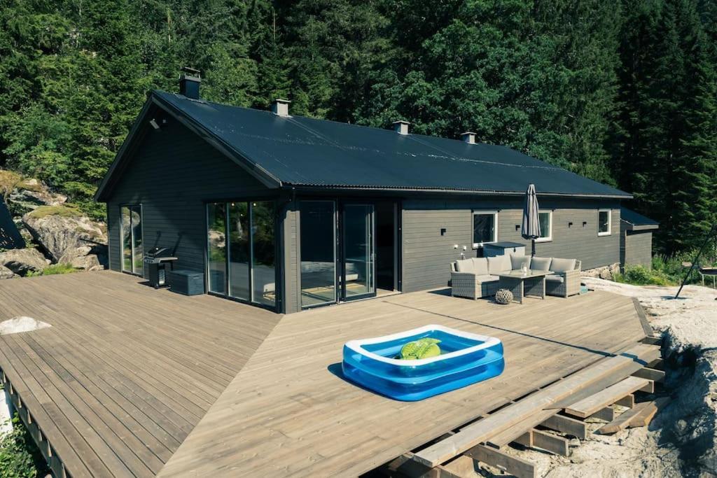 Mo (Hordaland) Modalen Fjord Cottage מראה חיצוני תמונה