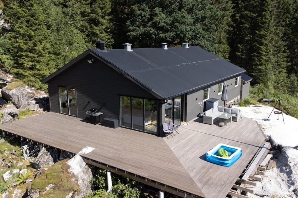 Mo (Hordaland) Modalen Fjord Cottage מראה חיצוני תמונה